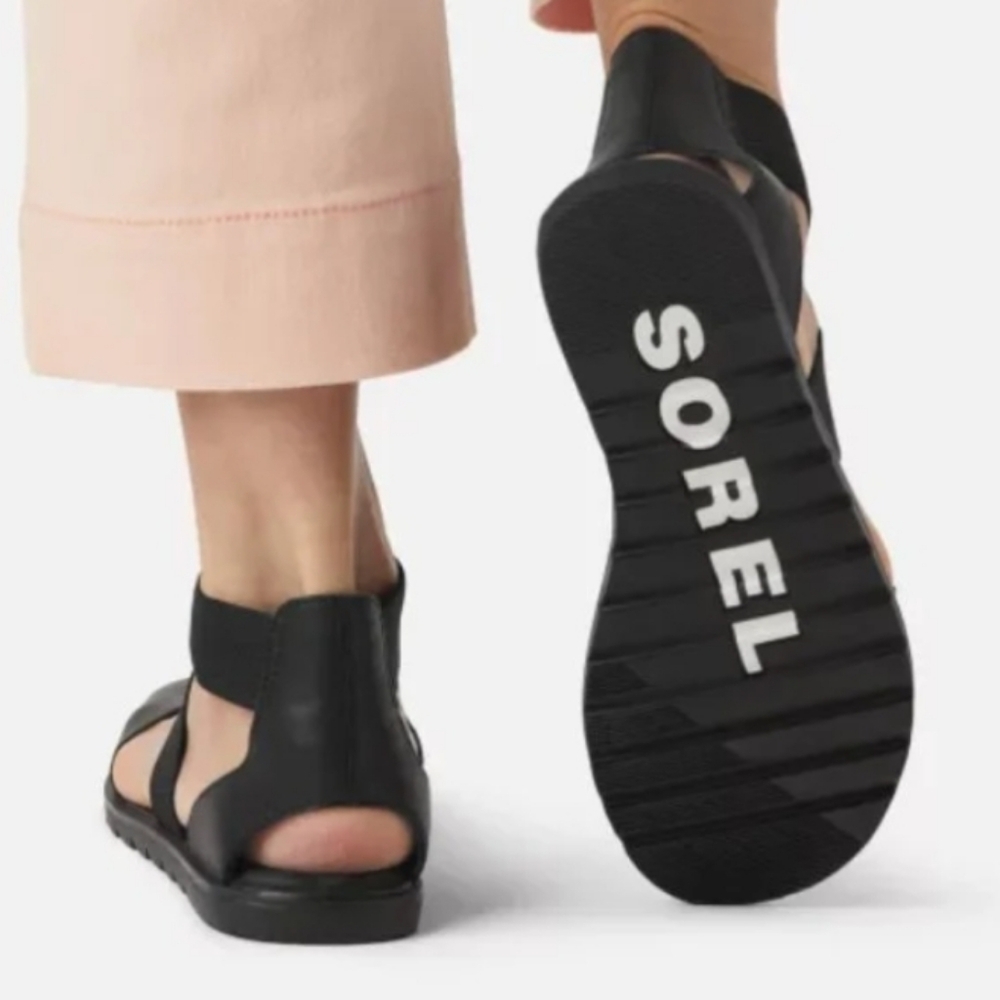 Sorel 'Ella' Sandals | 11 Black - Picture 2 of 7